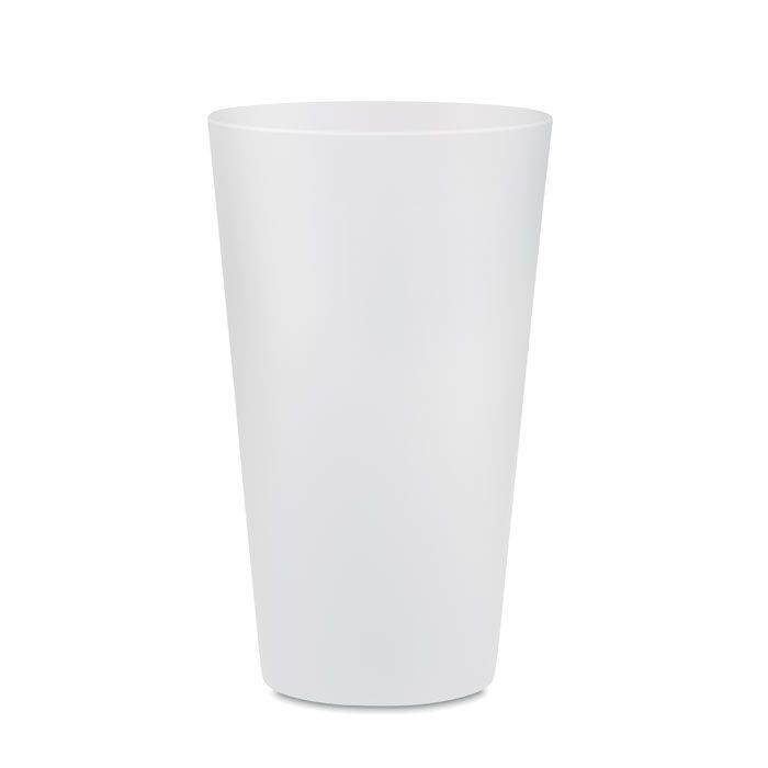 Wiederverwendbarer Becher 300ml FESTA - transparent weiß-154