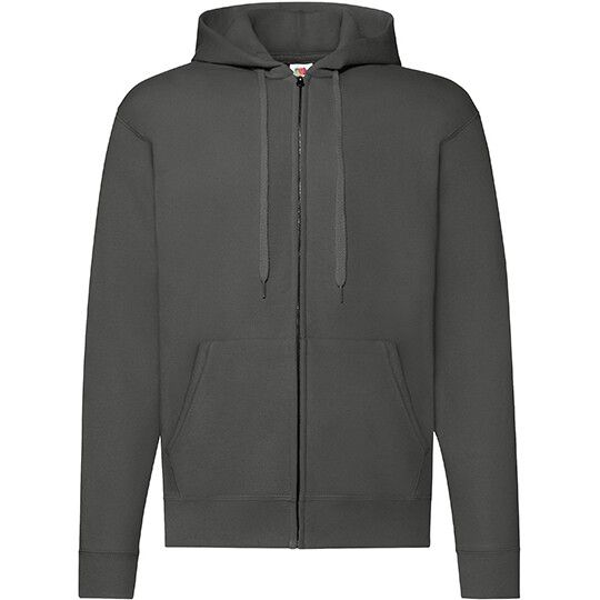 Classic Hooded Sweat Jacket - light graphite solid-750