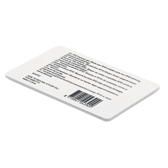 RFID Sperrkarte BLOCKING - weiß-407