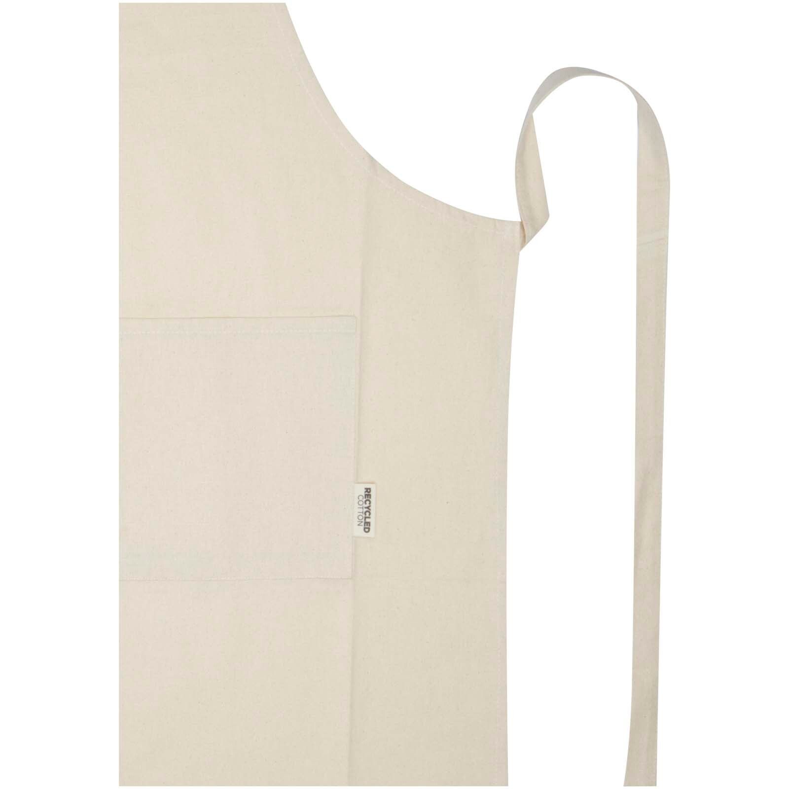 Nia 200 g/m² Schürze aus recycelter Baumwolle - heather grün-5