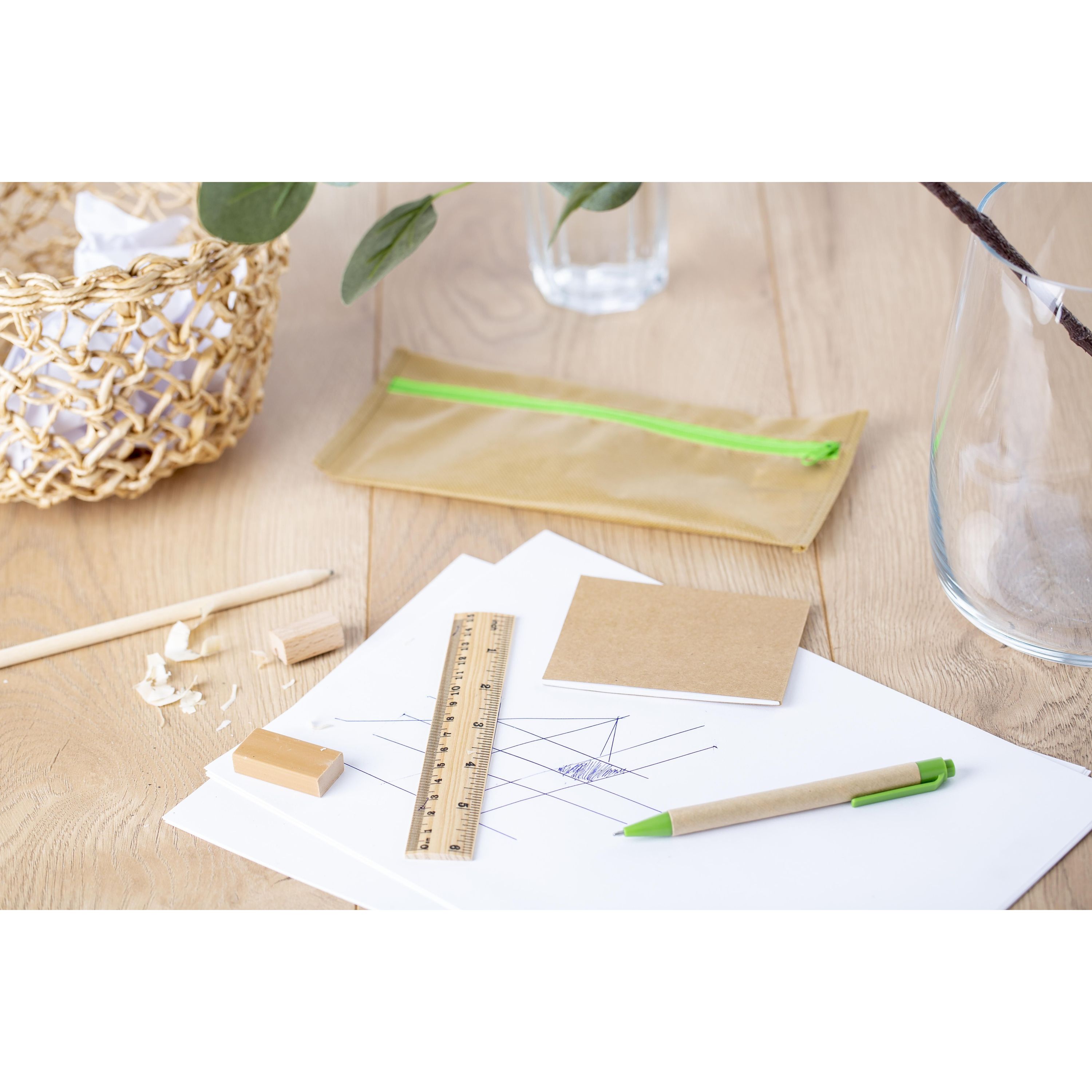 Stifte-Etui aus Non-Woven Bilal - khaki-802