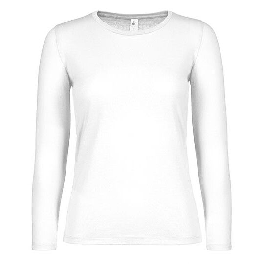 Women´s T-Shirt #E150 Long Sleeve für Damen - white - XXL-111