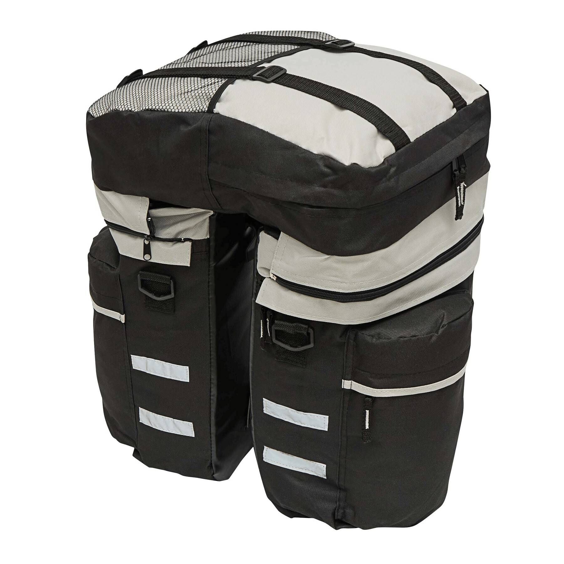 Fahrrad-Packtaschenset BIKE 3-teilig - grau - schwarz-660