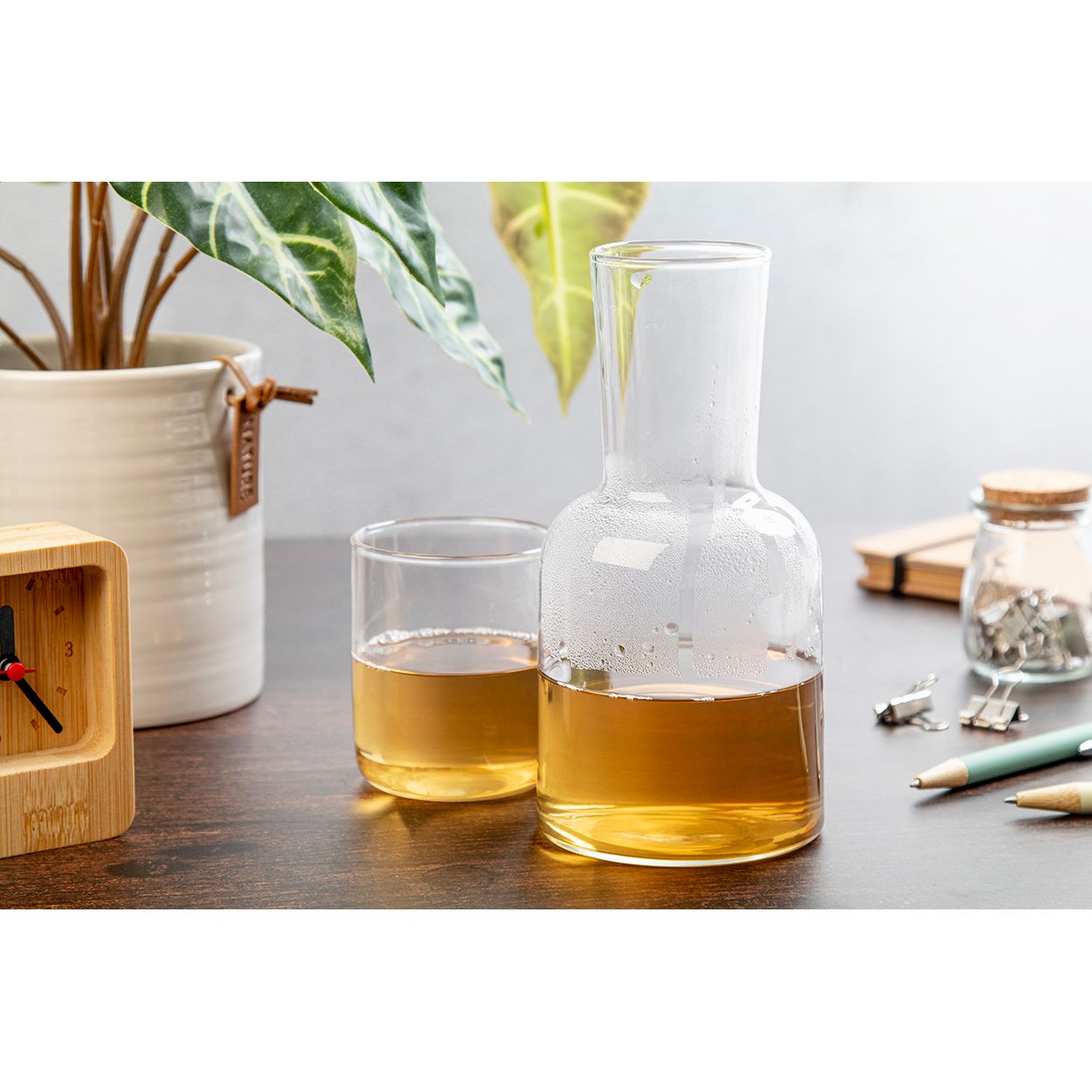 Palmer Getränkeset Karaffe und Glas - transparent-622