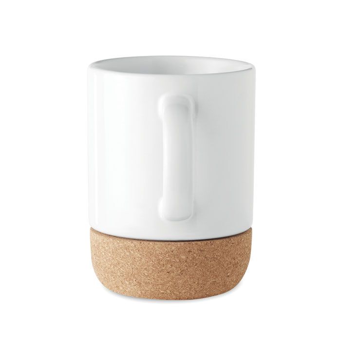 Keramikbecher Subli mit Kork 300 ml SUBCORK - weiß-859