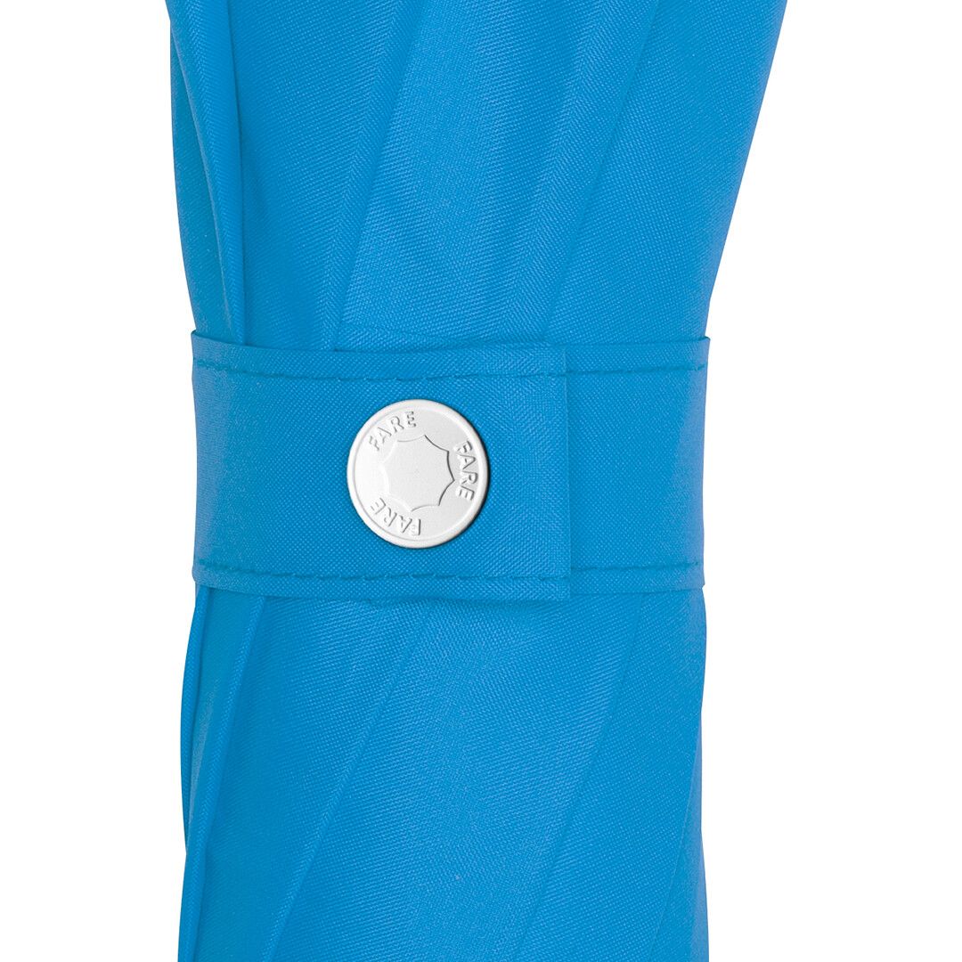 AC-Midsize-Stockschirm FARE® Whiteline Ø112 cm - cyan-524