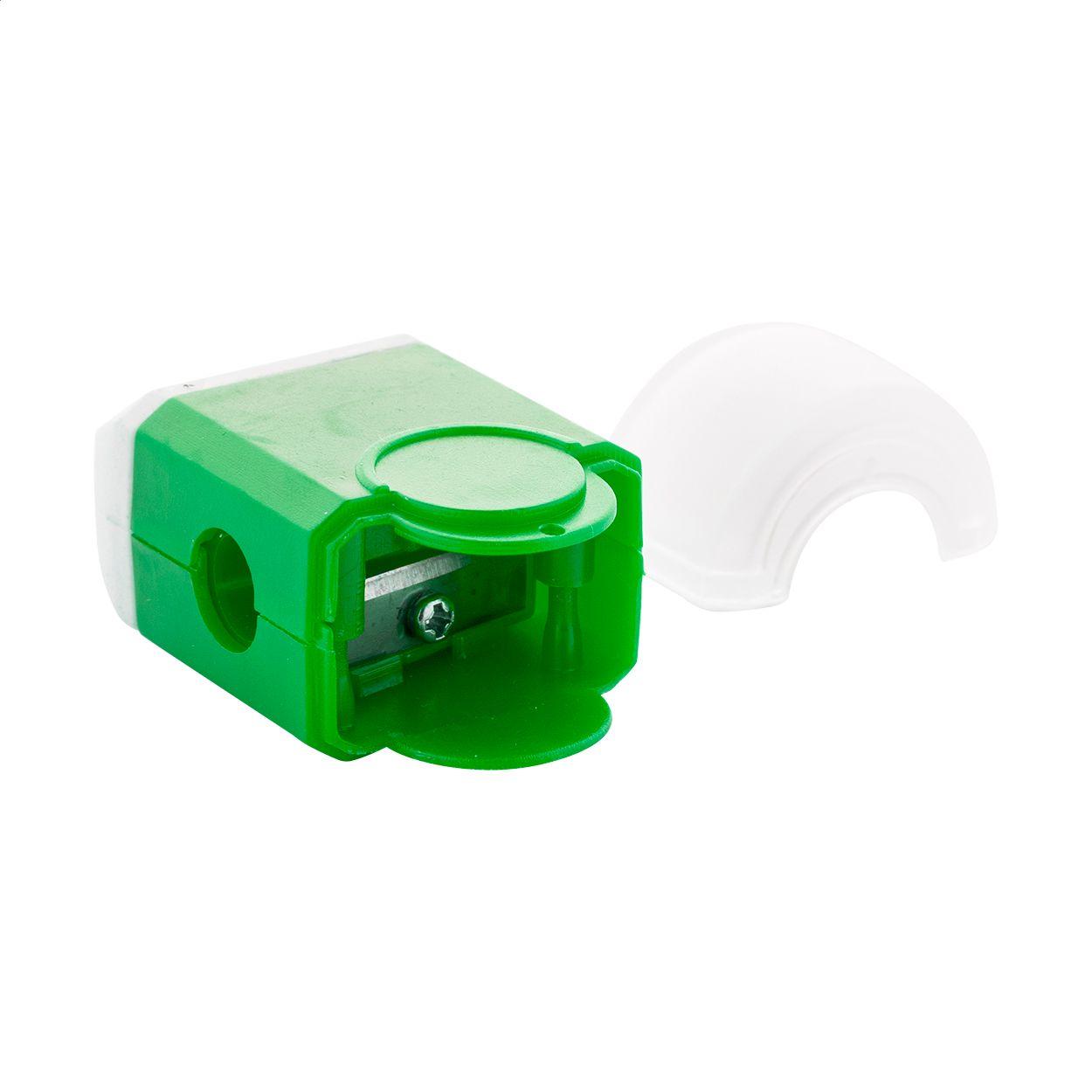 Pencix Radiergummi und Spitzer - grün - weiß-849