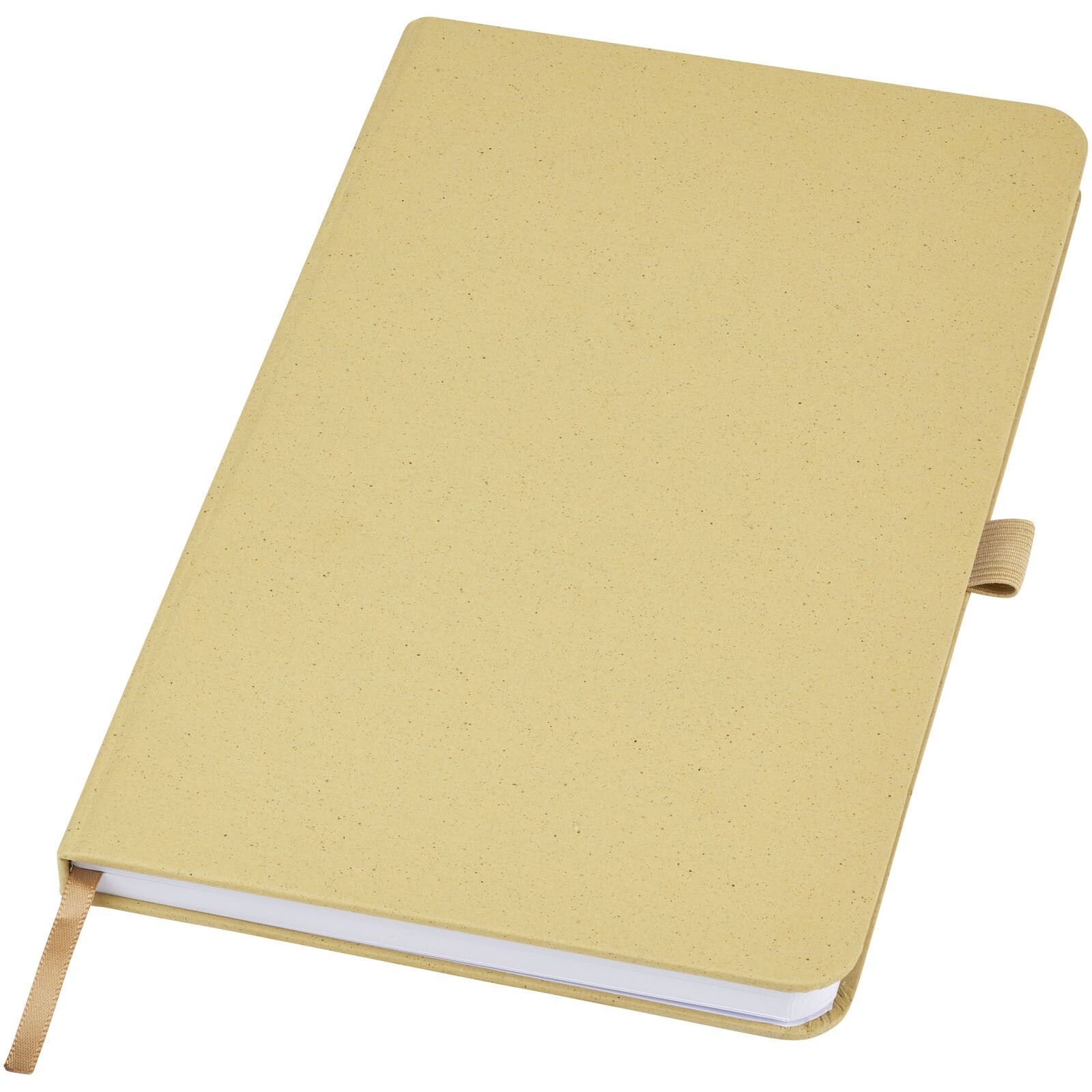 Fabianna Hardcover Notizbuch aus Crush-Papier - olive-580