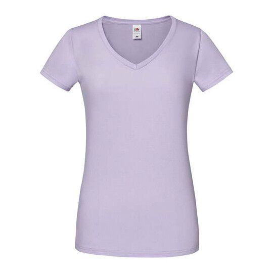 Ladies´ Iconic 150 V Neck T für Damen - soft lavender-68