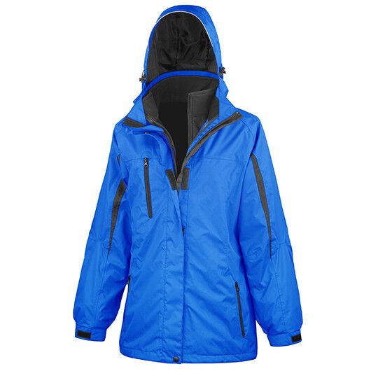 Women´s 3-in-1 Journey Jacket With Soft Shell Inner - royal - black-832