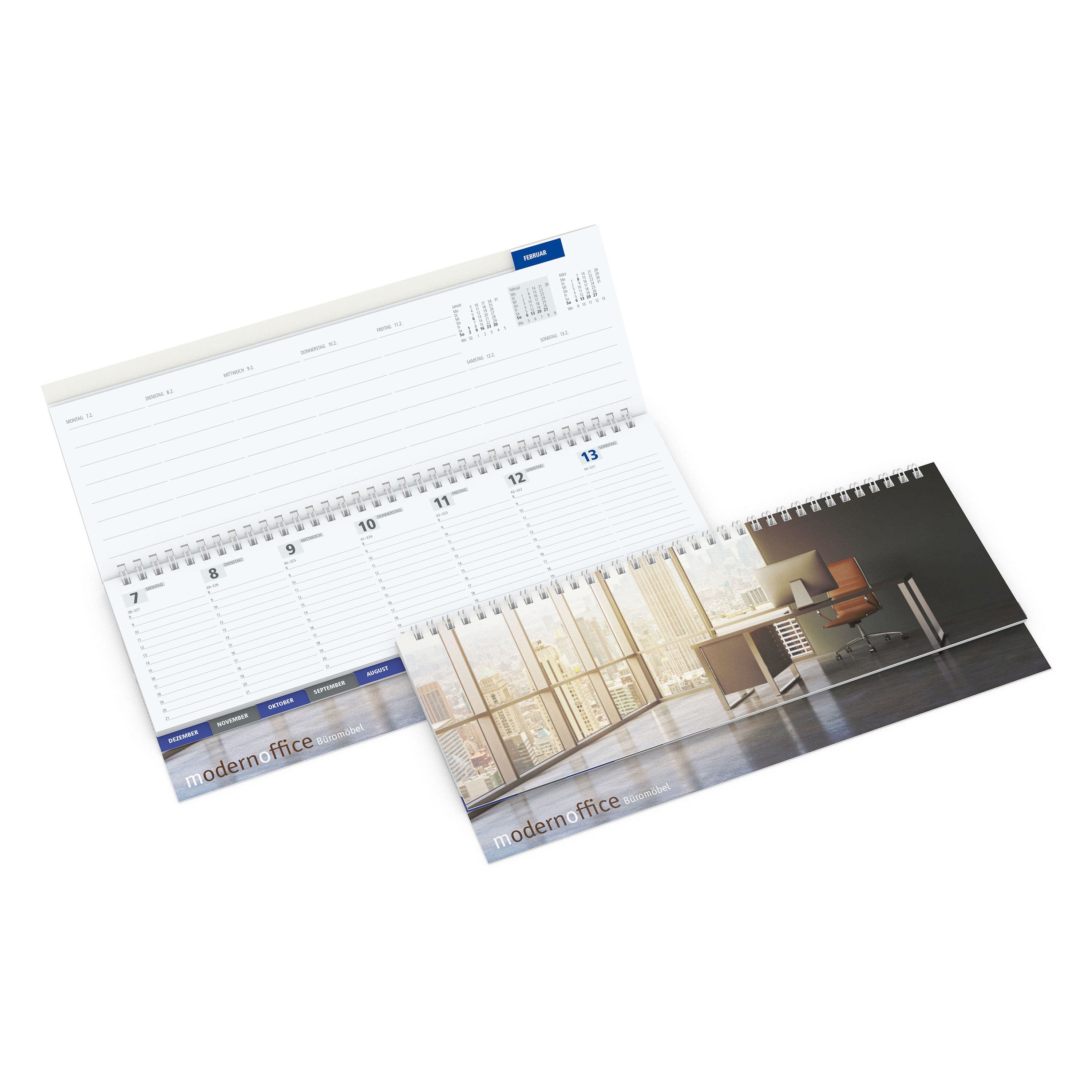 Tisch-Querkalender Master Register, Softcover Karton-393