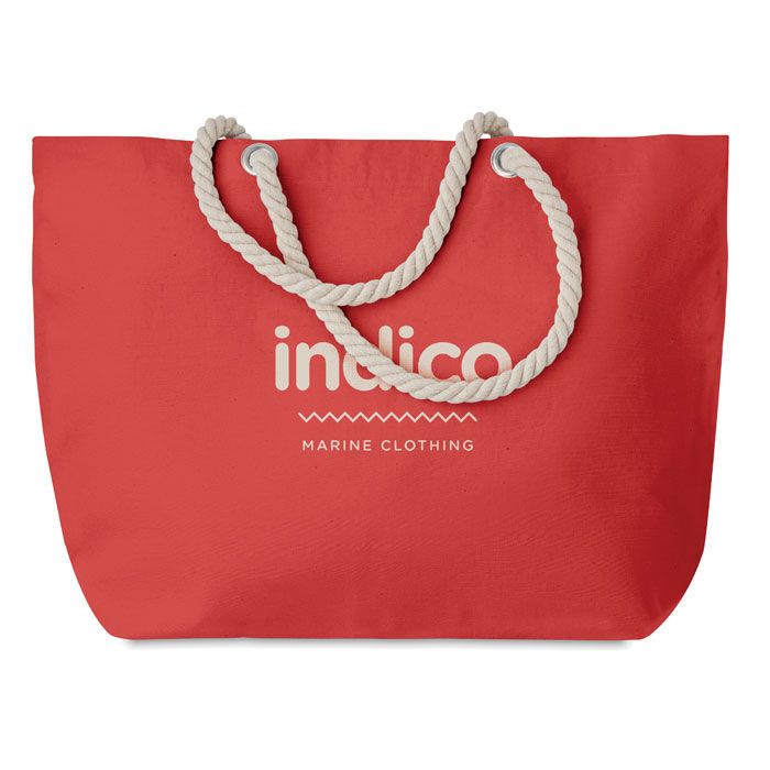 Strandtasche mit Kordelgriff MENORCA - rot-3
