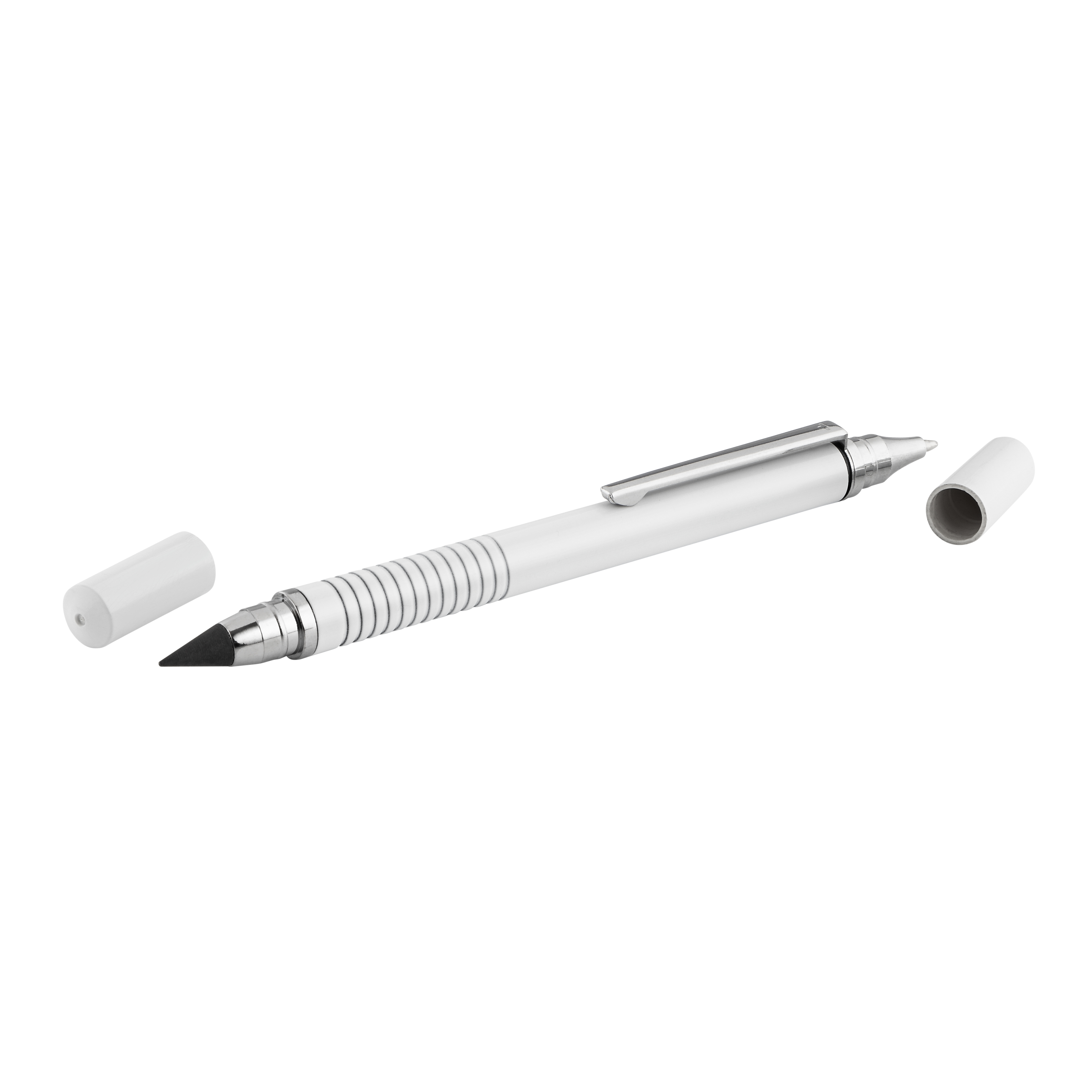 Metmaxx® Kugelschreiber "EndlessGrafiteBudgetDuo" - weiß-274
