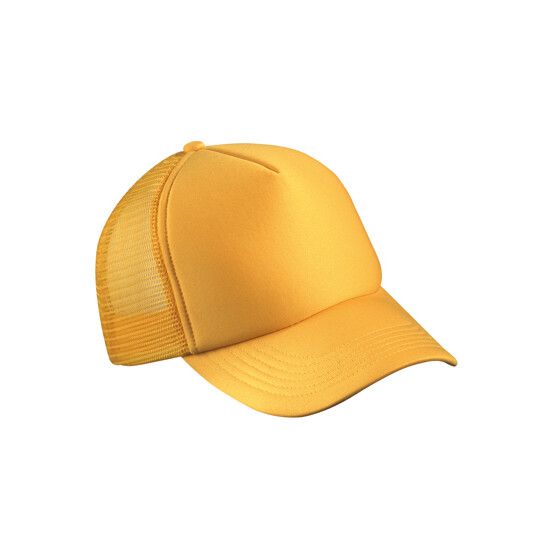 5-Panel Polyester Mesh Cap - gold-818