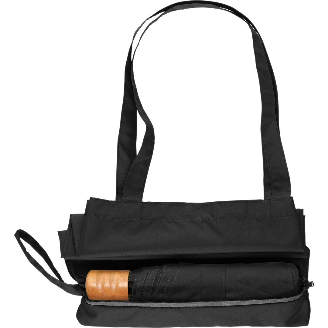 Taschenschirm ÖkoBrella Shopping mit waterSAVE® Bezug Ø98 cm - schwarz-476