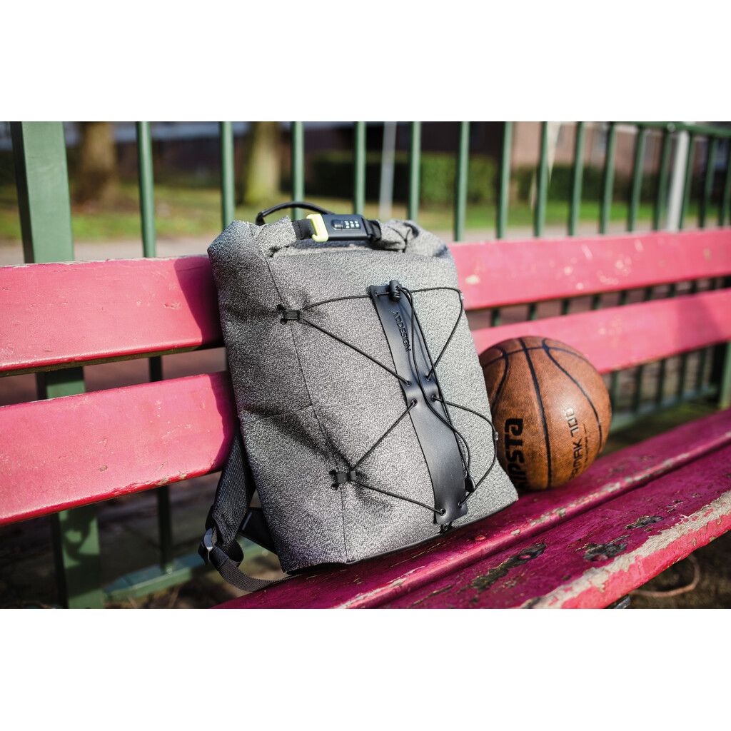 Urban schnitthemmender Anti-Diebstahl-Rucksack - grau-800