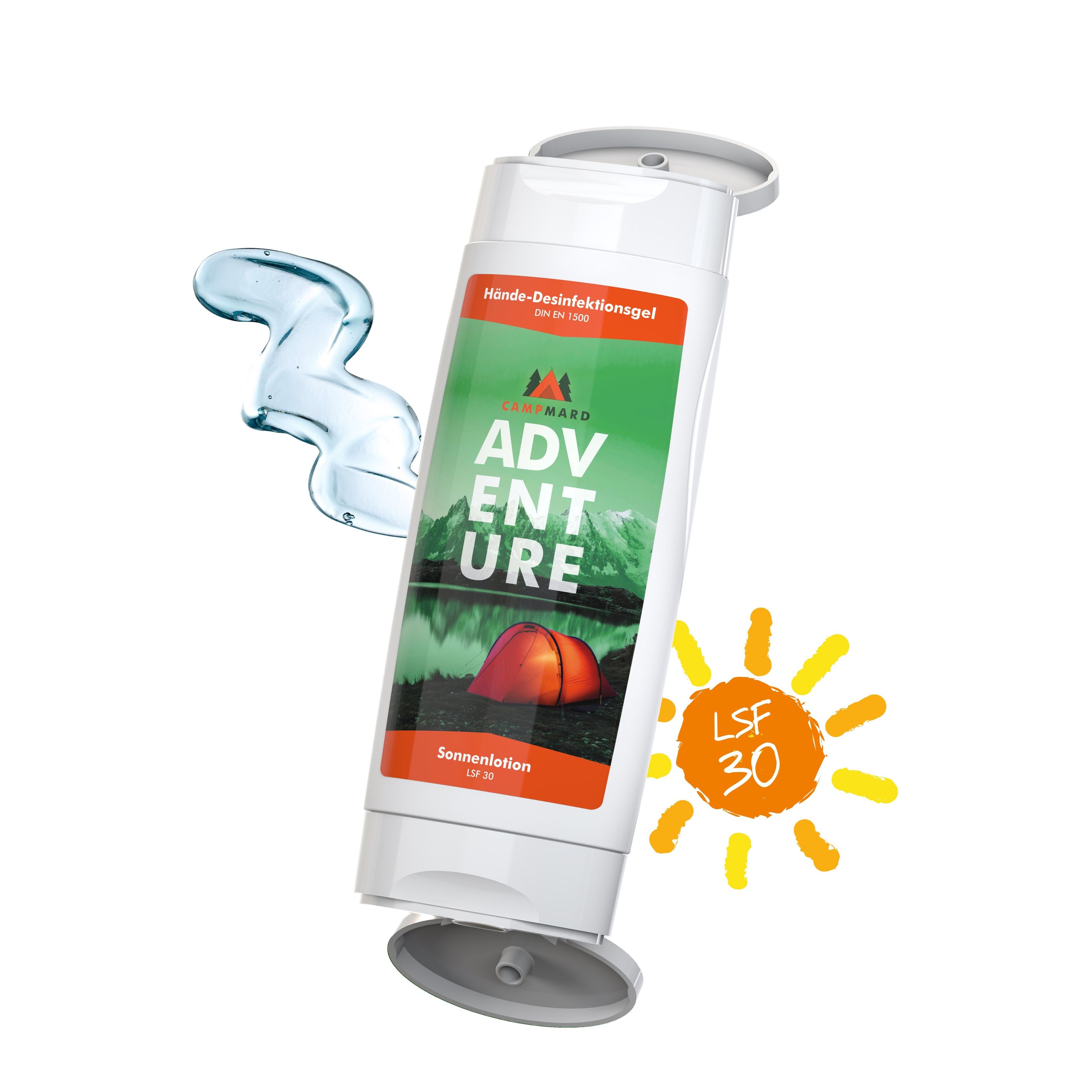 DuoPack Sonnenmilch LSF 30 + Hände-Desinfektionsgel (DIN EN1500) (2 x 50 ml)-699
