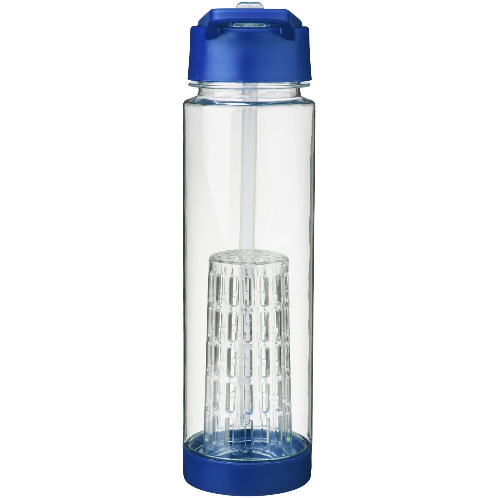 Tutti frutti 740 ml Tritan Sportflasche mit Infuser - transparent -  blau-905