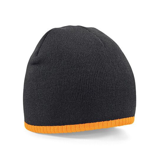 black - fluorescent orange