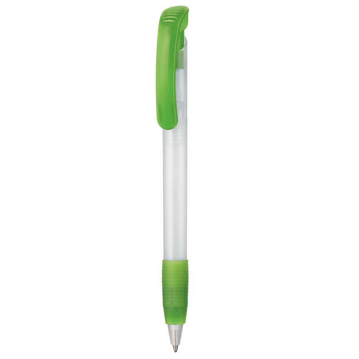 Kugelschreiber SOFT CLEAR FROZEN - frost-weiss - kiwi transparent-946