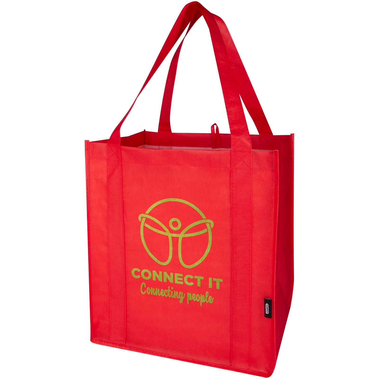 Liberty Tragetasche mit hartem Boden aus recyceltem GRS Non Woven 6 L - rot-368