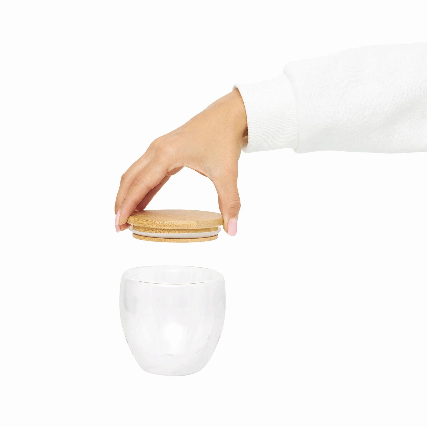 Glas BAMBOO ART S, Füllmenge ca. 250 ml - braun - transparent-186