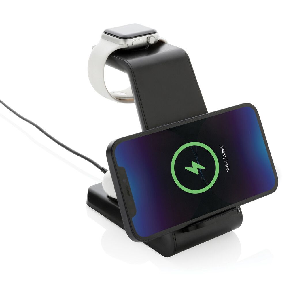 Urban Vitamin Fairfield 3-in-1 Charger aus RCS rPlastik - schwarz-200