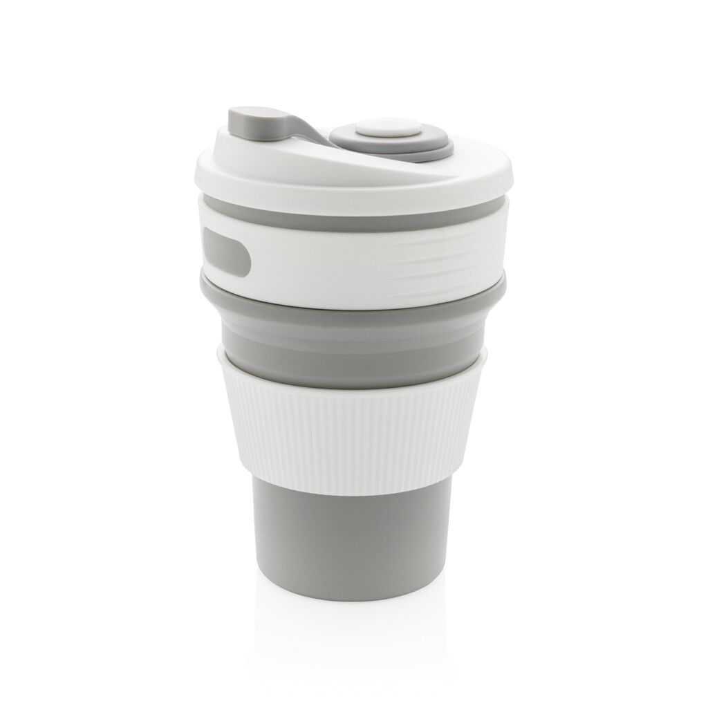 faltbarer Silikon-Becher - grau-600