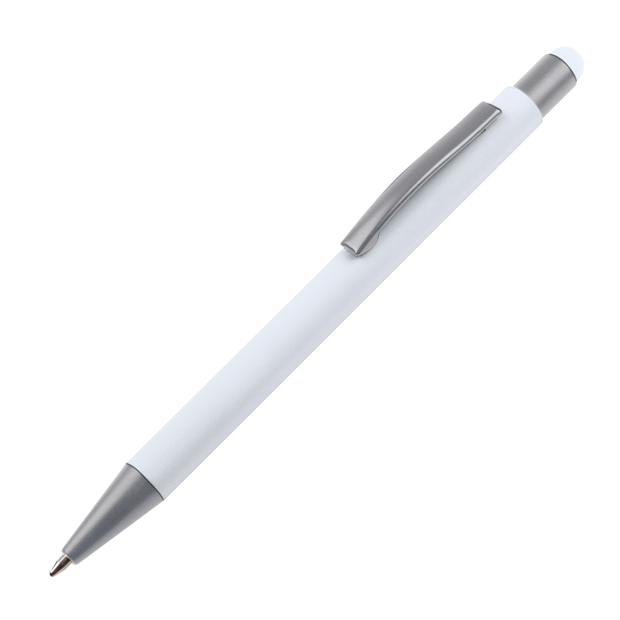 Metall Kugelschreiber mit Touch-Pen Rio - weiss-43