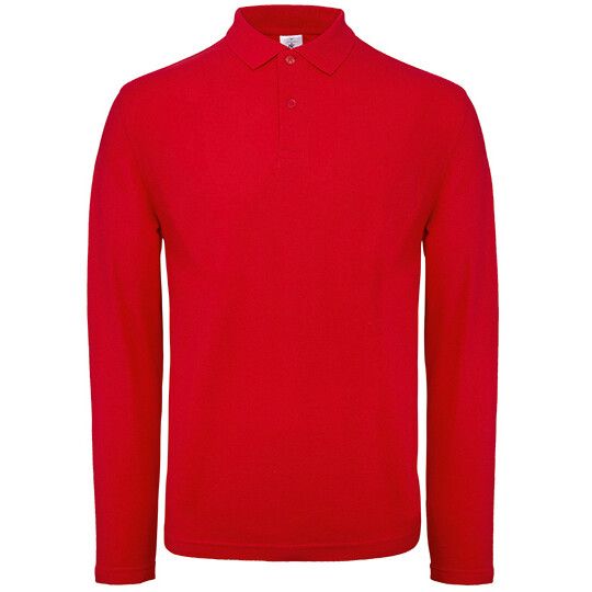 Men´s Long Sleeve Polo ID.001 - red - XXL-828