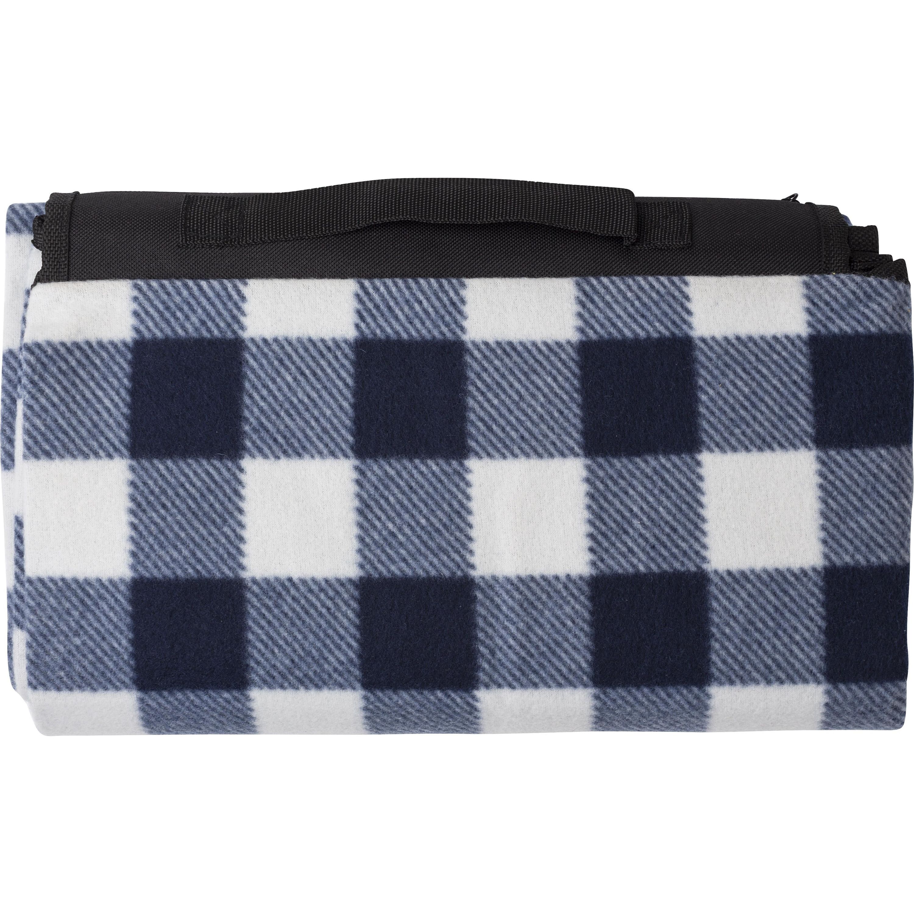 rPET faltbare Polarfleece-Decke Vesper - schwarz-302