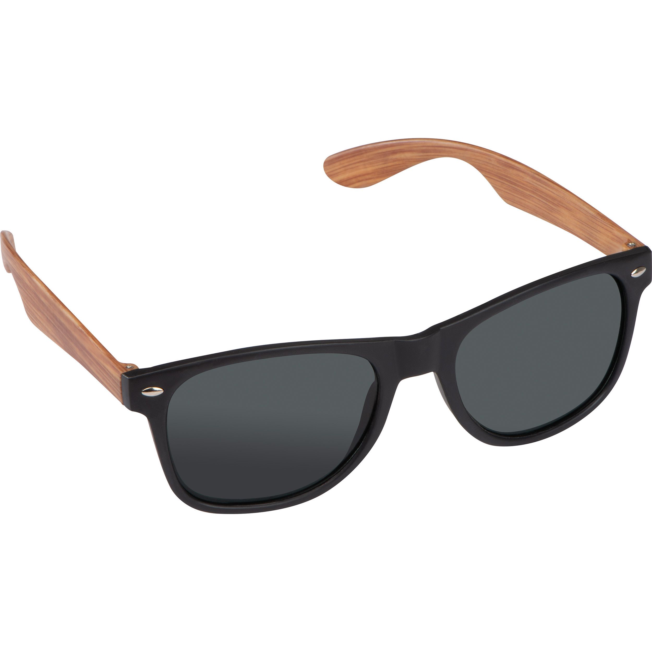 Sonnenbrille mit Bügeln in Bambusoptik - beige-32
