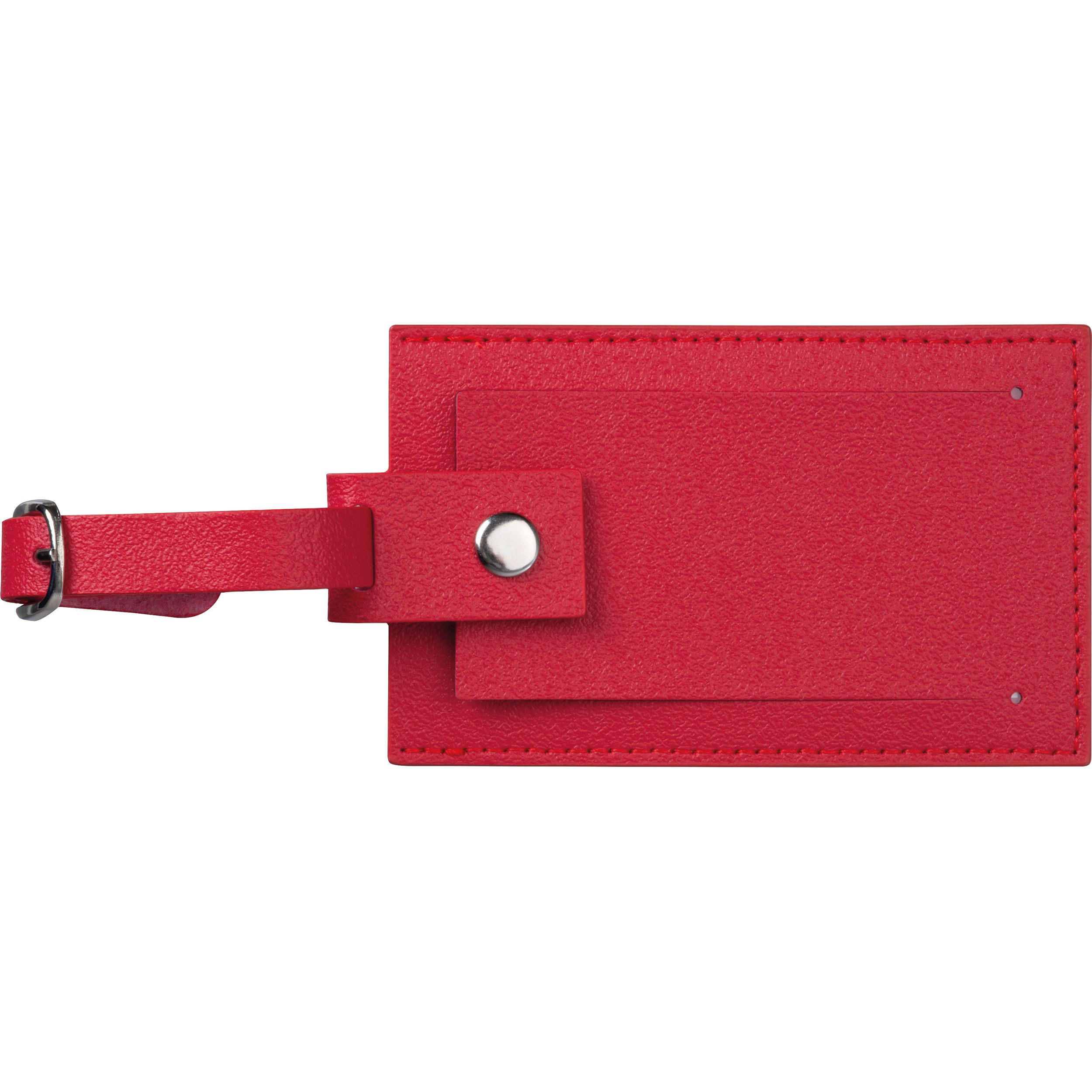Kofferanhänger aus Kunstleder  - rot-312