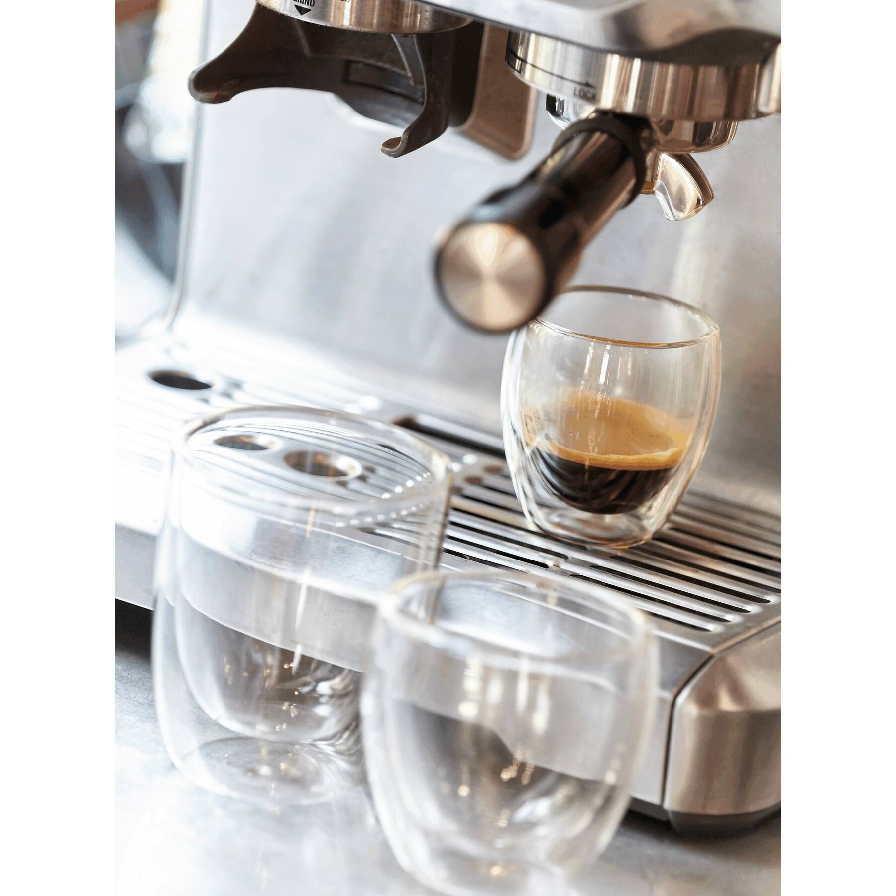 Gläser-Set, doppelwandig: 2er Set DRINK LINE S - transparent-830