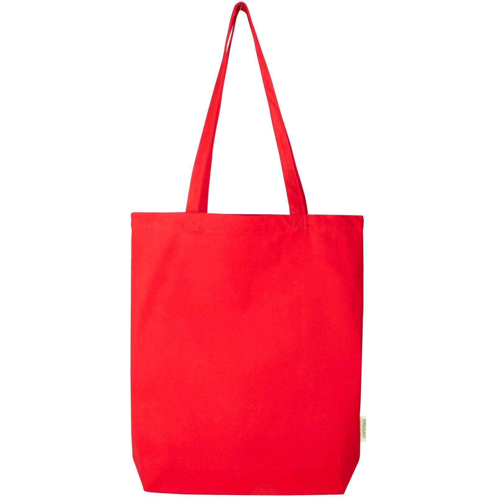 Odisha 180 g/m² OCS Bio-Tragetasche mit breitem Boden 11L - rot-369