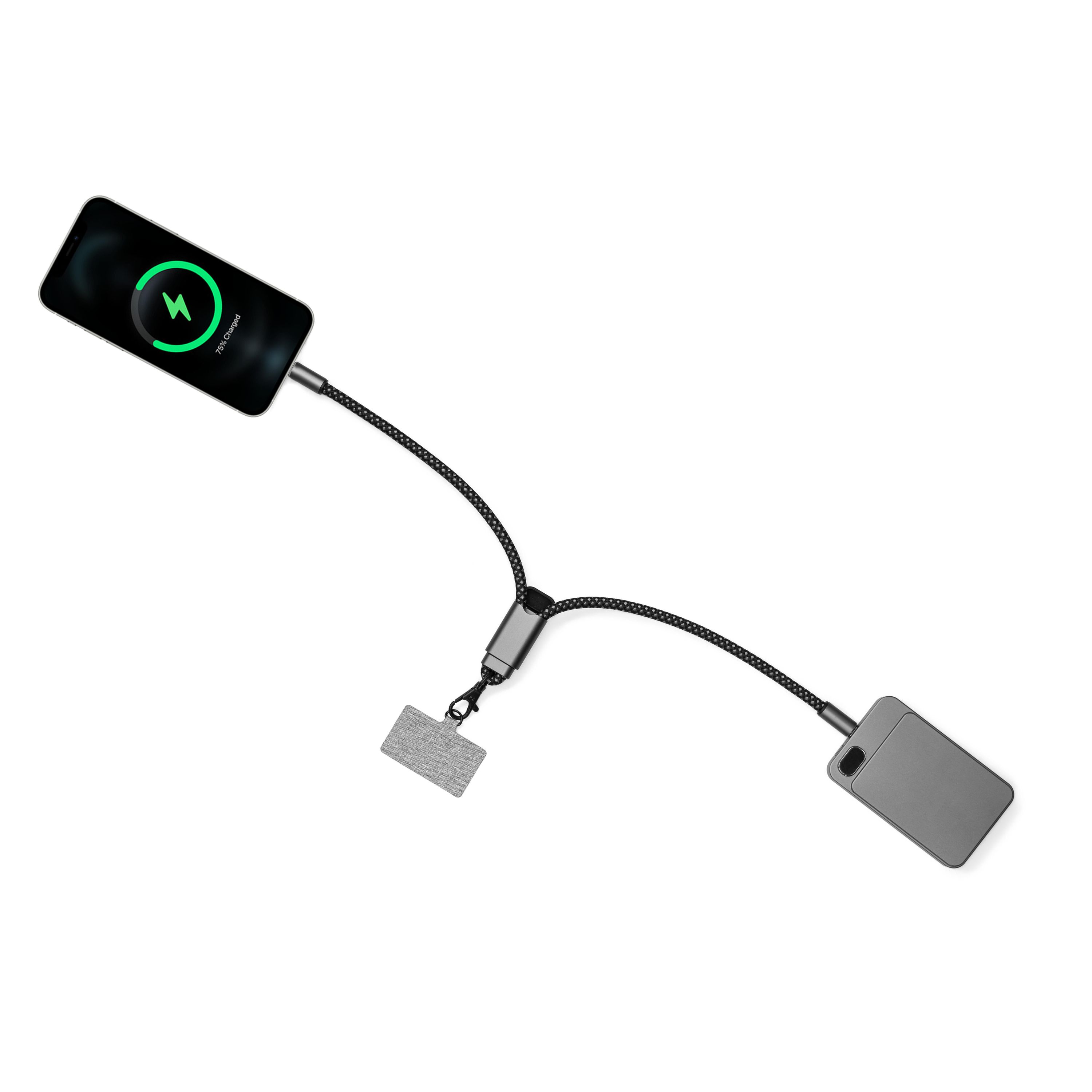 Brandcharger Lany Wristband Ladekabel - stahlgrau-17