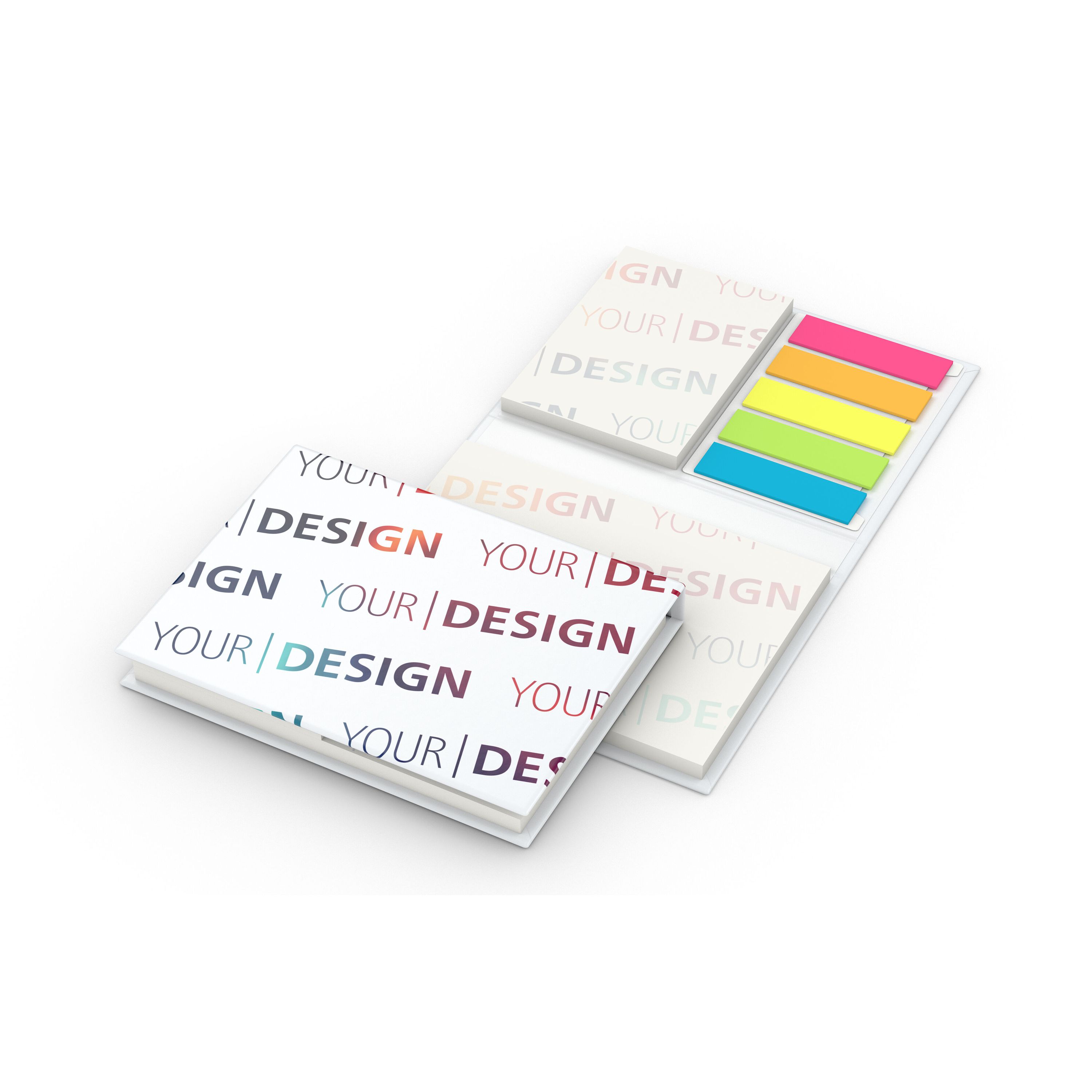 Haftnotiz-Set Brüssel RECYCLING, Individuell, Hardcover Papier matt-668