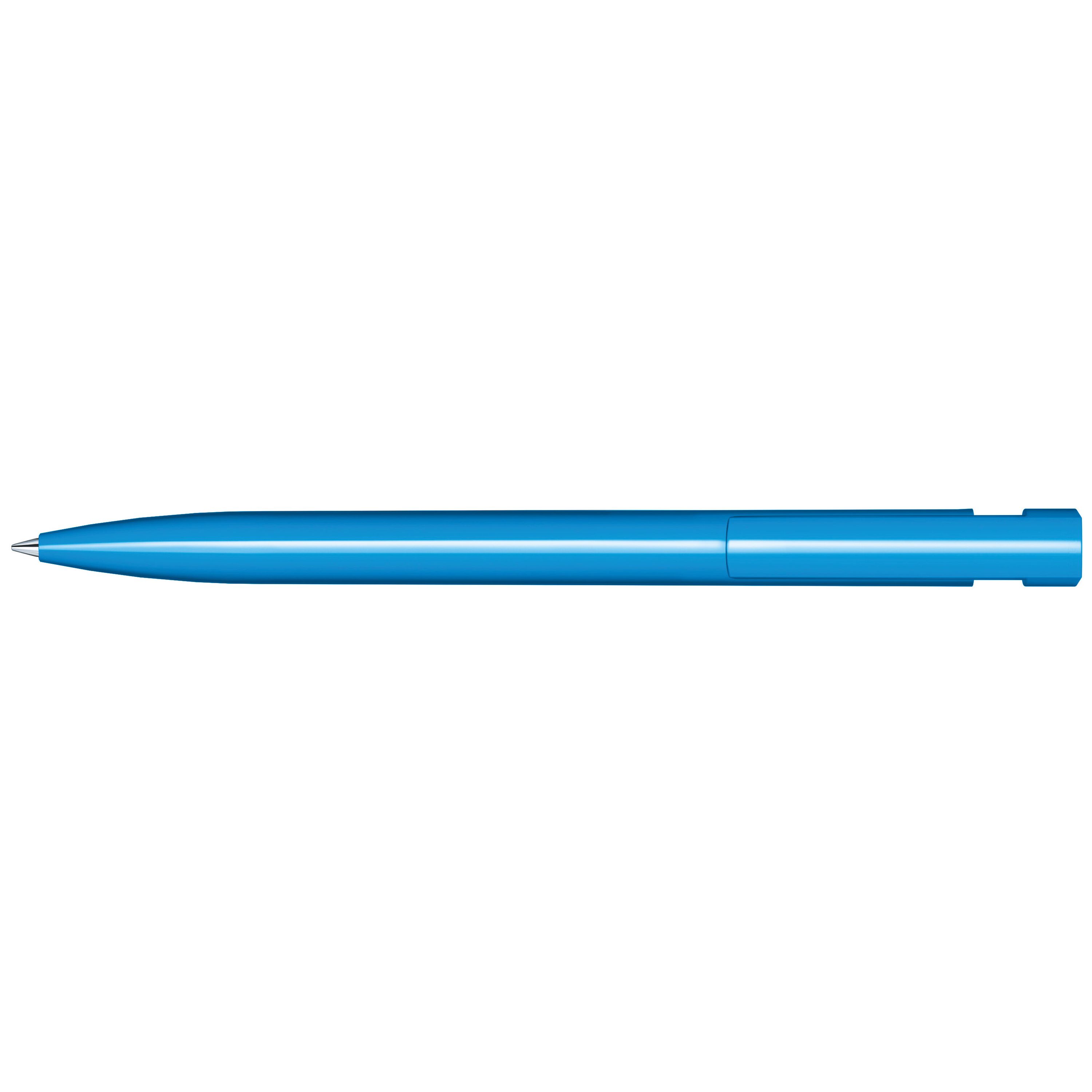 Liberty Polished Druckkugelschreiber - cyan-322