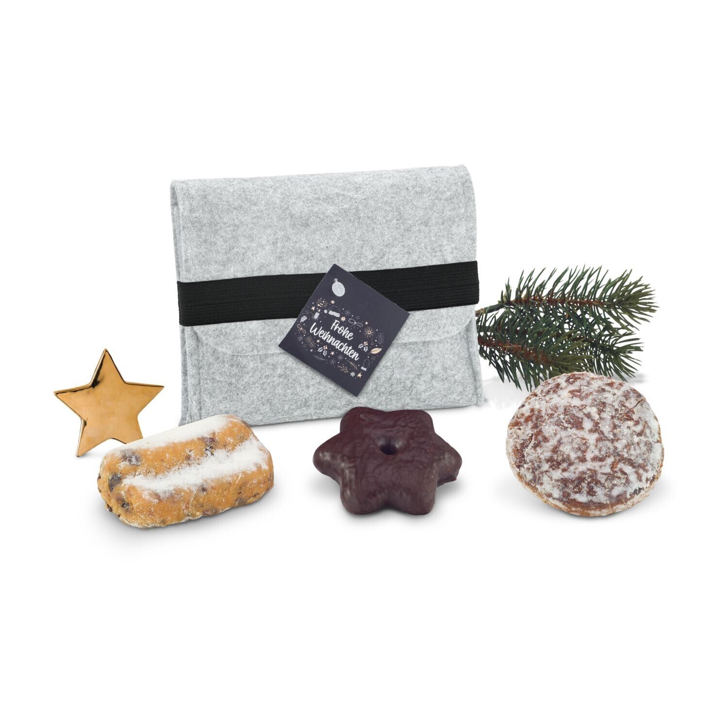 Geschenkset Filztasche mit Gebäck-562