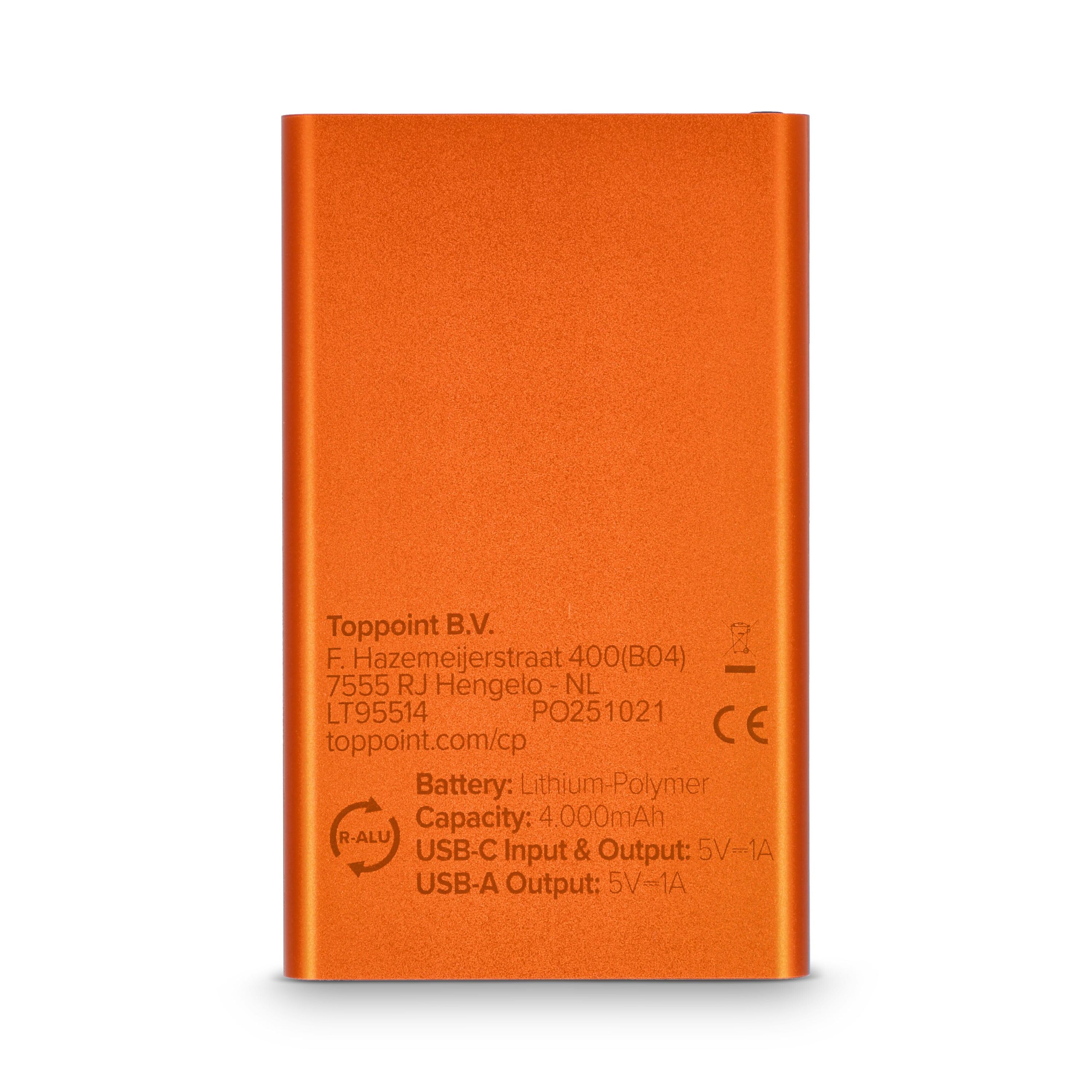 Enera Powerbank USB-C 4000 mAh R-AL - orange-523