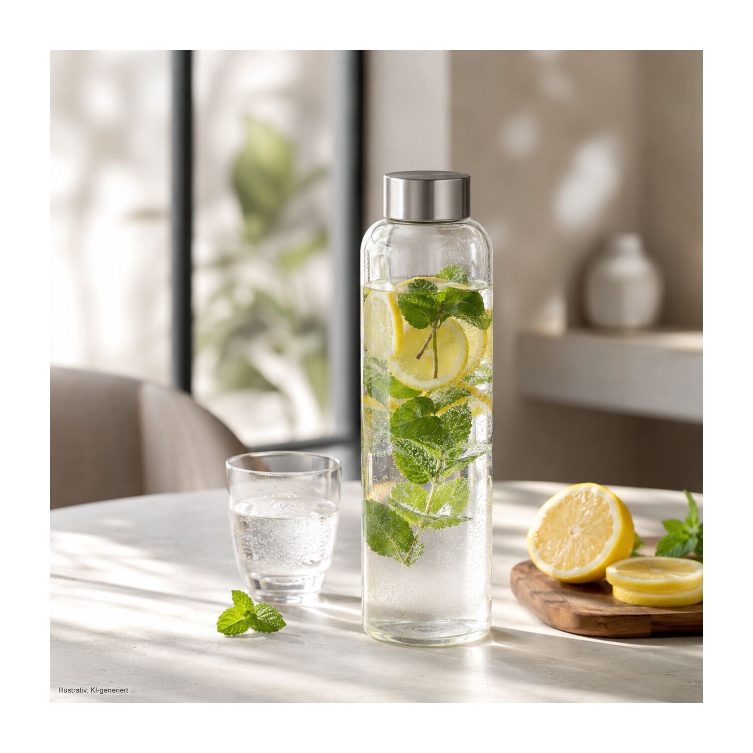 ROMINOX® Glaskaraffe Pura 500 ml, auch für Kohlensäure geeignet-561