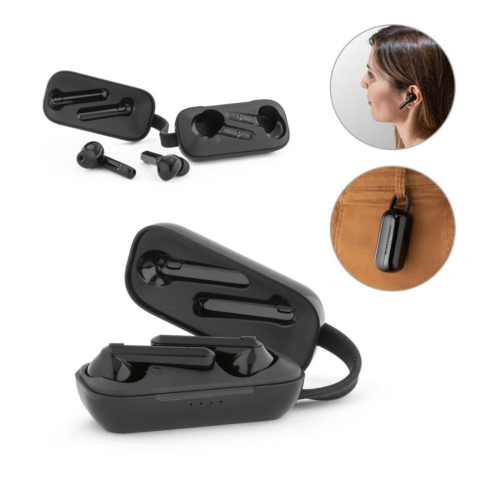BOSON In-Ear Kopfhörer wireless mit 3 Stunden Akkulaufzeit aus ABS - schwarz-961