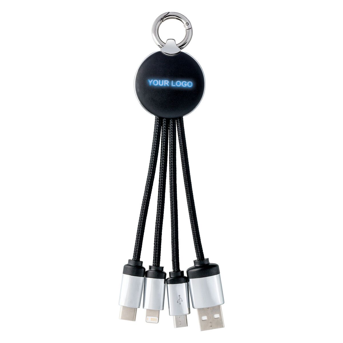 3-in-1 Ladekabel mit Beleuchtung PUHALANI - schwarz - blau-22