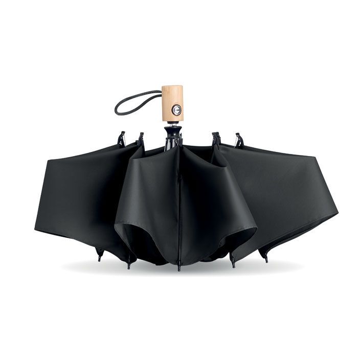 Regenschirm 23'' RPET LEEDS - schwarz-748