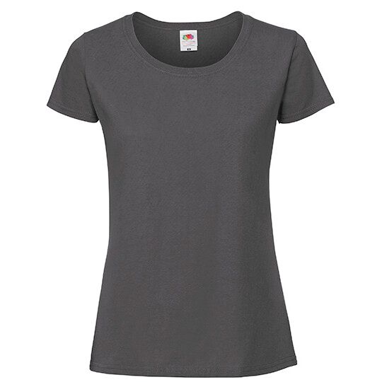 Ladies Iconic 195 Ringspun T - light graphite solid-581
