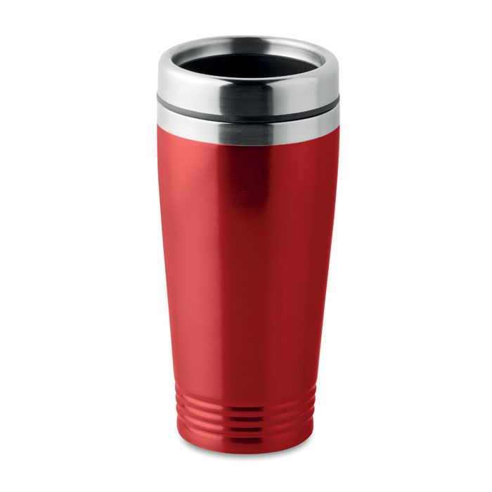 Doppelwandiger Trinkbecher 400 ml RODEO COLOUR - rot-162