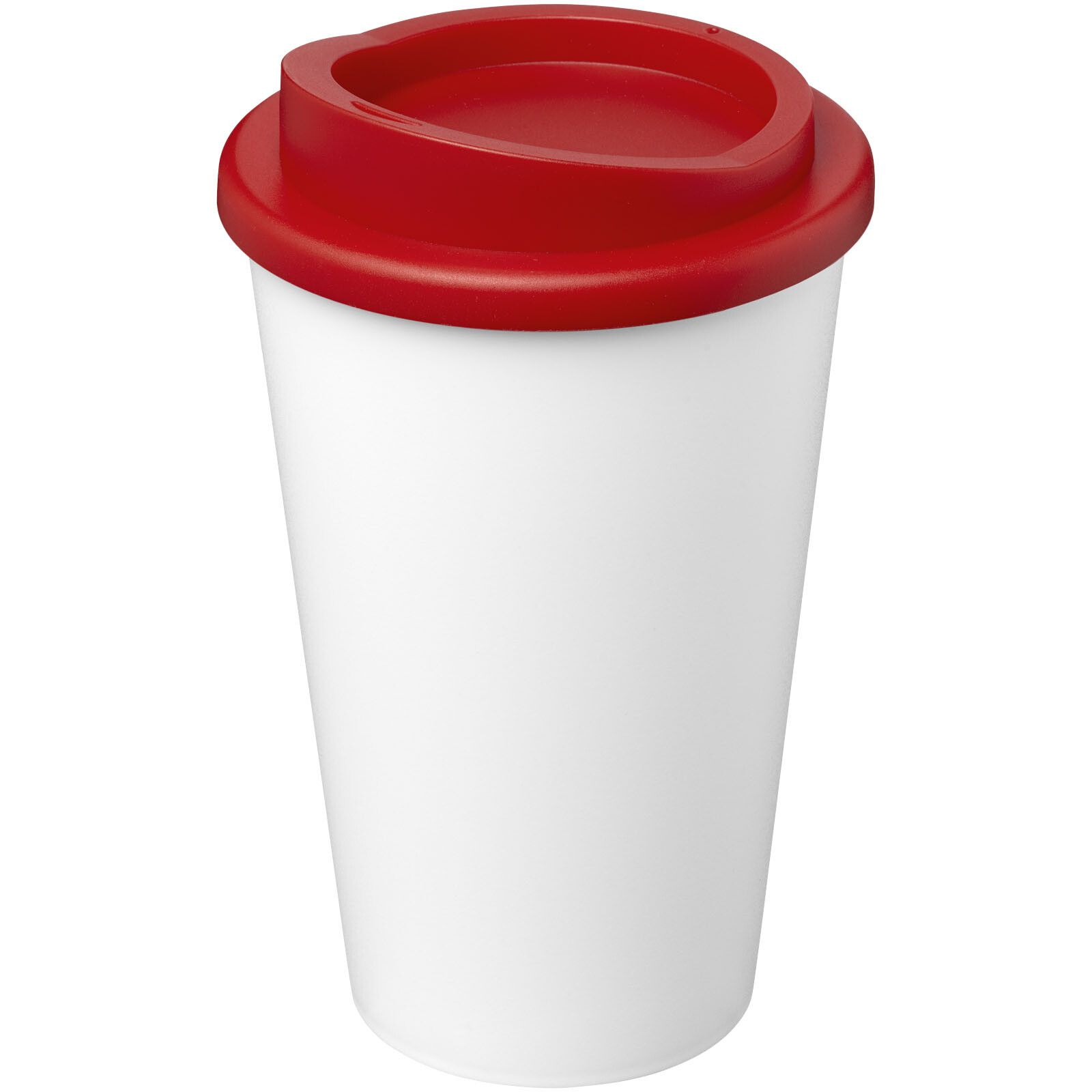 Americano Eco 350 ml recycelter Becher - weiss -  rot-605