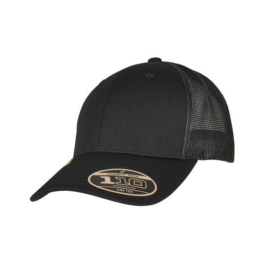 110 Recycled Alpha Shape Trucker Cap - black-310