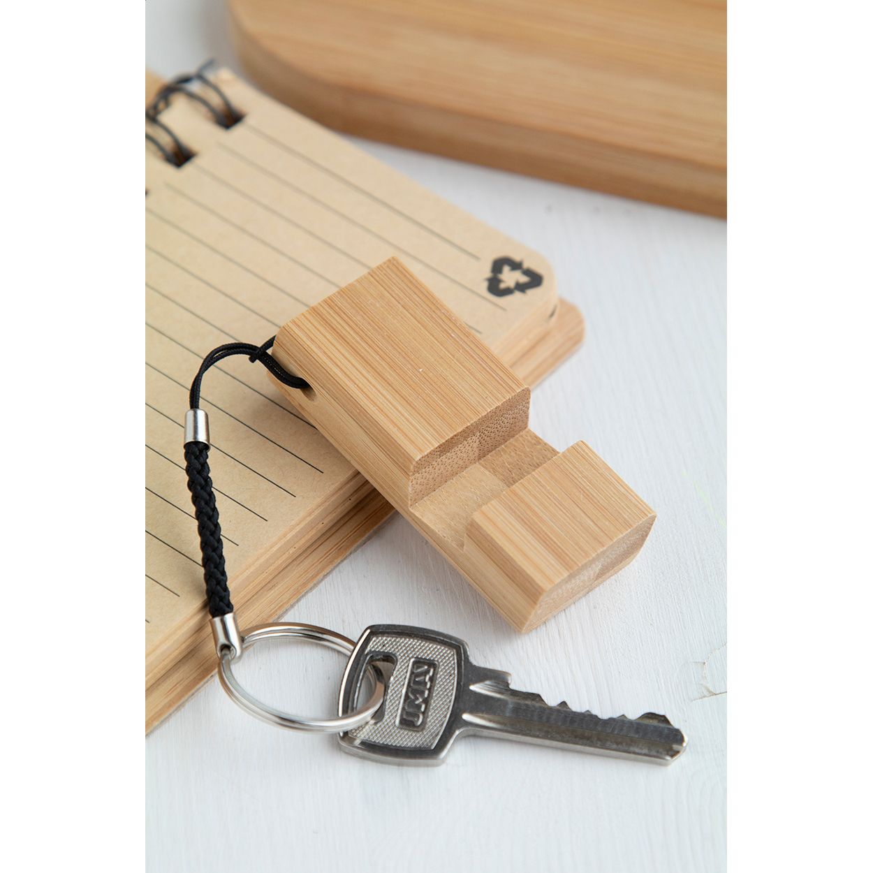Dulloo Handyhalter/Schlüsselanhänger - natur-745