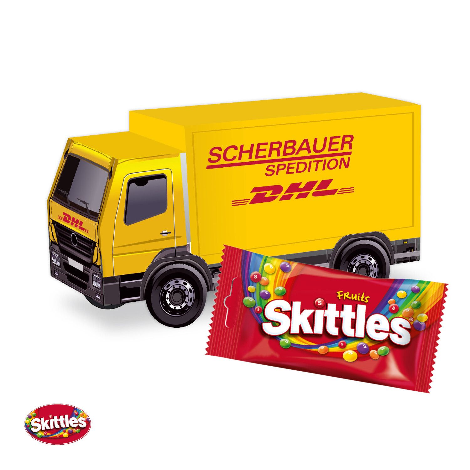 3D Präsent "Lkw" mit Skittles®-916